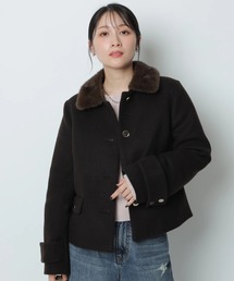 ☆新品タグ付き☆アプワイザーリッシェ☆ブラック☆ピーコート Apuweiser-riche（アプワイザー・リッシェ） │【公式通販