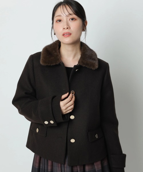 ステンカラーショートコート（ダウンジャケット/コート）｜Apuweiser