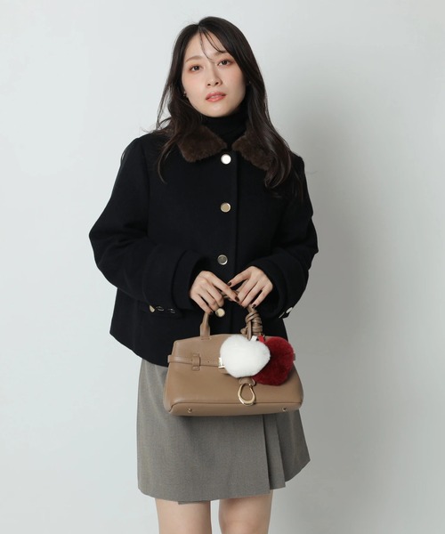 ステンカラーショートコート（ダウンジャケット/コート）｜Apuweiser