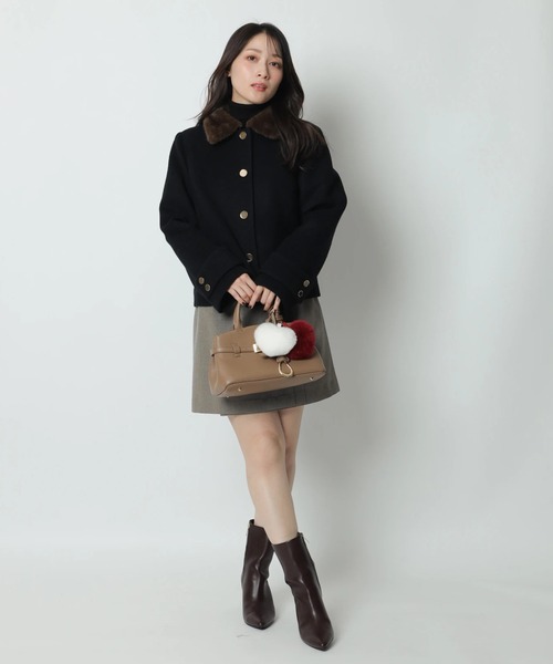 ステンカラーショートコート（ダウンジャケット/コート）｜Apuweiser