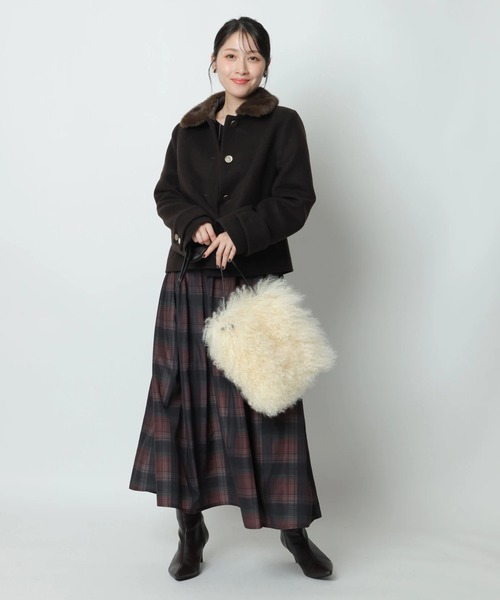 ステンカラーショートコート（ダウンジャケット/コート）｜Apuweiser