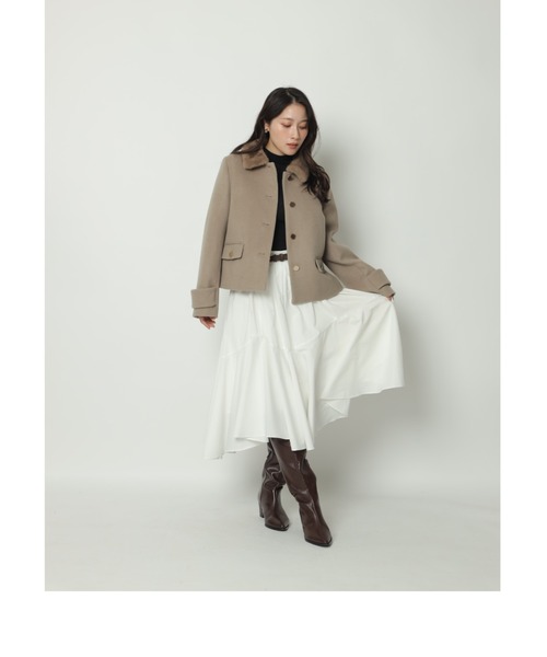 アプワイザーリッシェ　ステンカラージャコット アプワイザーリッシェ ステンカラーショートコート ジャコット - メルカリ