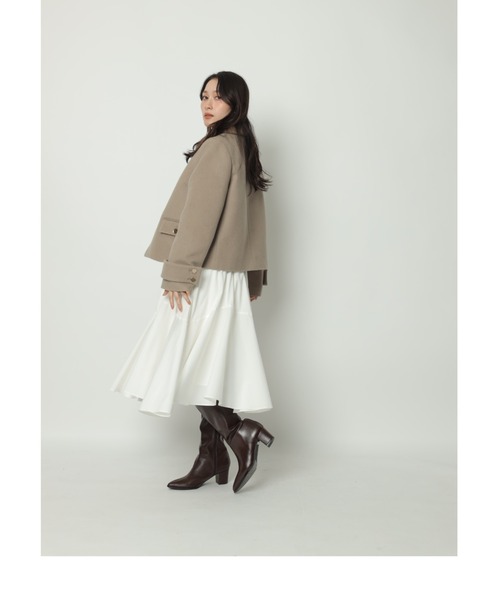 ステンカラーショートコート（ダウンジャケット/コート）｜Apuweiser