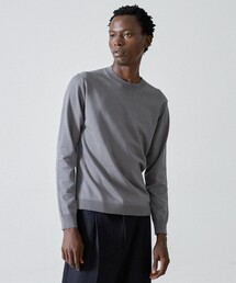 【定番人気 】カシミヤタッチ クルーネック ニット