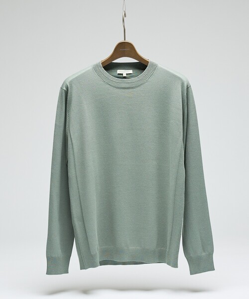 DESIGNWORKS(デザインワークス)の「【定番人気 】カシミヤタッチ クルーネック ニット(ニット/セーター・メンズ・エンジ/グレー/パープル・46/48/50)」の20枚目の写真