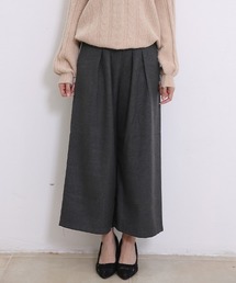 ウエストギャザー入りワイドパンツ(2タイプウェスト仕様)