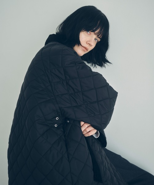 LAVENHAM（ラベンハム）の「【LAVENHAM for ADAM ET ROPE'】別注 CHANTRY（ナイロンジャケット・レディース・オフホワイト/ブラック・M/S）」の13枚目の写真