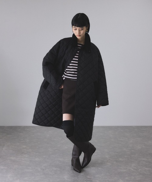 LAVENHAM（ラベンハム）の「【LAVENHAM for ADAM ET ROPE'】別注 CHANTRY（ナイロンジャケット・レディース・オフホワイト/ブラック・M/S）」の19枚目の写真