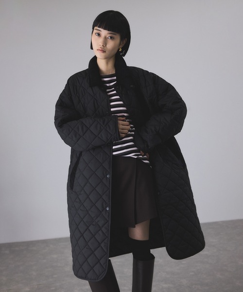 LAVENHAM（ラベンハム）の「【LAVENHAM for ADAM ET ROPE'】別注 CHANTRY（ナイロンジャケット・レディース・オフホワイト/ブラック・M/S）」の20枚目の写真