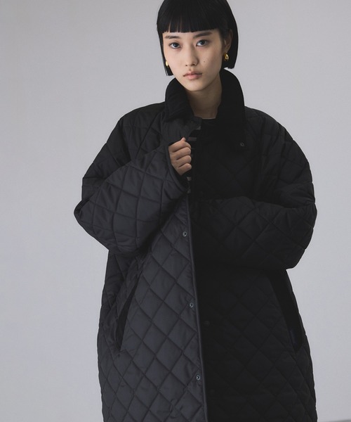 LAVENHAM（ラベンハム）の「【LAVENHAM for ADAM ET ROPE'】別注 CHANTRY（ナイロンジャケット・レディース・オフホワイト/ブラック・M/S）」の21枚目の写真