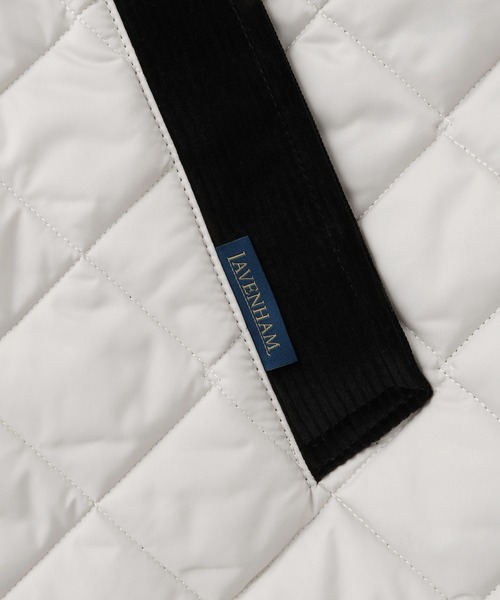 LAVENHAM（ラベンハム）の「【LAVENHAM for ADAM ET ROPE'】別注 CHANTRY（ナイロンジャケット・レディース・オフホワイト/ブラック・M/S）」の3枚目の写真