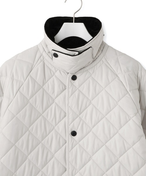 LAVENHAM（ラベンハム）の「【LAVENHAM for ADAM ET ROPE'】別注 CHANTRY（ナイロンジャケット・レディース・オフホワイト/ブラック・M/S）」の4枚目の写真