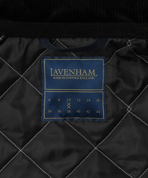 LAVENHAM（ラベンハム）の「【LAVENHAM for ADAM ET ROPE'】別注 CHANTRY（ナイロンジャケット・レディース・オフホワイト/ブラック・M/S）」の7枚目の写真