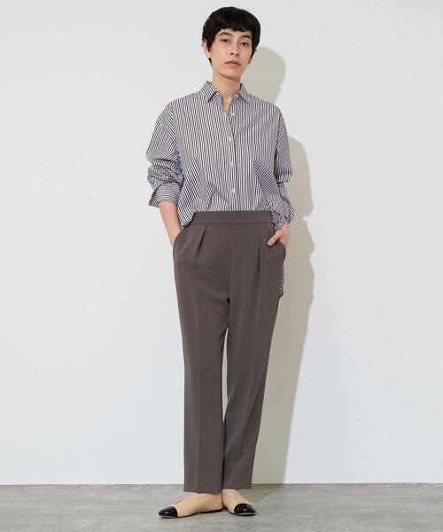 Liesse(リエス)の「【定番】ダブルクロステーパードパンツ(その他パンツ・レディース・ブラック/チャコールグレー・4/2/3)」の4枚目の写真