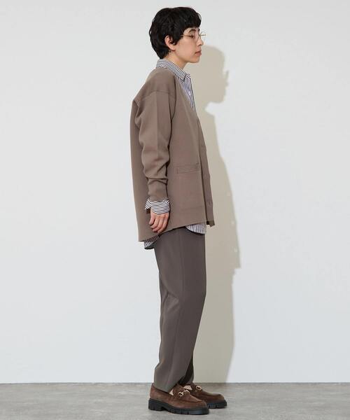 Liesse(リエス)の「【定番】ダブルクロステーパードパンツ(その他パンツ・レディース・ブラック/チャコールグレー・4/2/3)」の6枚目の写真