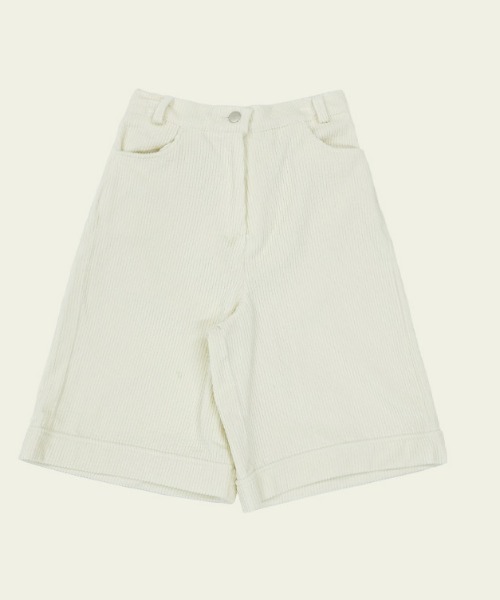 FREE STYLISTS（フリー スタイリスト）の「YUGA_YGMC　Corduroy shorts（その他パンツ・レディース・ブラウン/オフホワイト・FREE）」の2枚目の写真