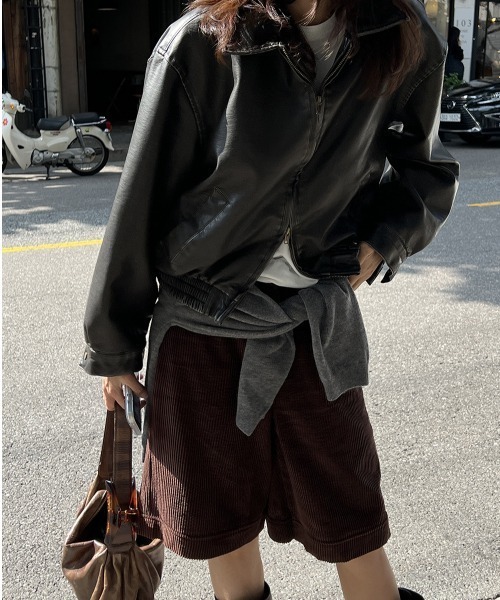 FREE STYLISTS（フリー スタイリスト）の「YUGA_YGMC　Corduroy shorts（その他パンツ・レディース・ブラウン/オフホワイト・FREE）」の11枚目の写真