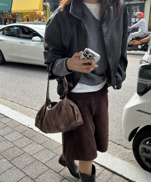 FREE STYLISTS（フリー スタイリスト）の「YUGA_YGMC　Corduroy shorts（その他パンツ・レディース・ブラウン/オフホワイト・FREE）」の12枚目の写真