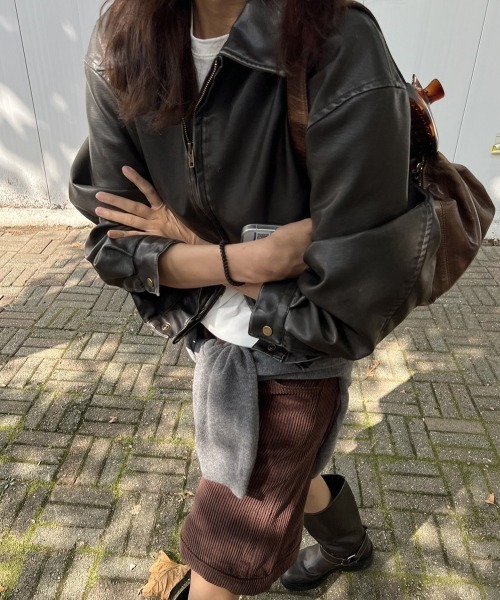 FREE STYLISTS（フリー スタイリスト）の「YUGA_YGMC　Corduroy shorts（その他パンツ・レディース・ブラウン/オフホワイト・FREE）」の13枚目の写真