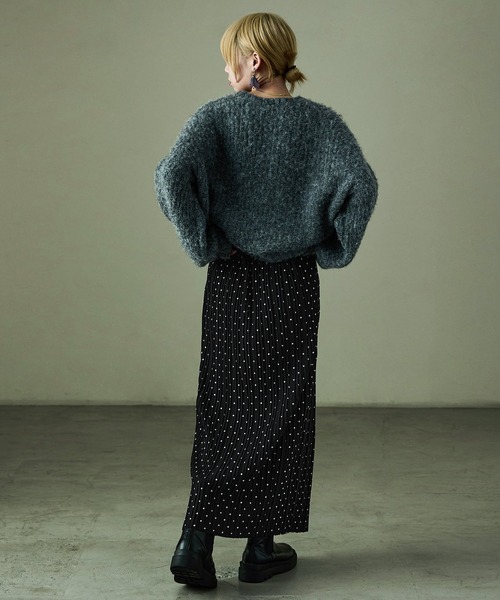 Fashion Letter(ファッションレター)の「ドットプリント プリーツイージーロングスカート(スカート・レディース・ブラウン/ブラック・M/L)」の22枚目の写真