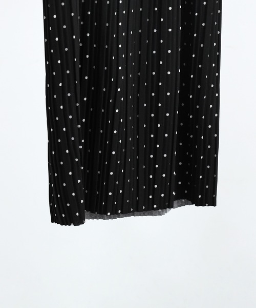 Fashion Letter(ファッションレター)の「ドットプリント プリーツイージーロングスカート(スカート・レディース・ブラウン/ブラック・M/L)」の13枚目の写真