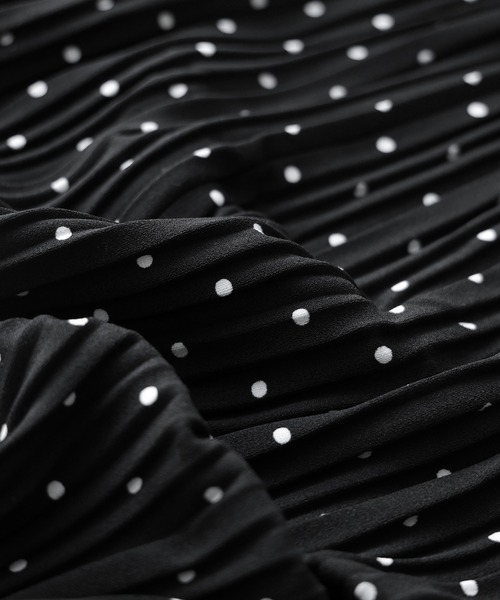 Fashion Letter(ファッションレター)の「ドットプリント プリーツイージーロングスカート(スカート・レディース・ブラウン/ブラック・M/L)」の14枚目の写真