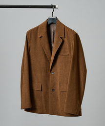 テーラードジャケット（ブラウン/茶色系・スエード）ファッション通販