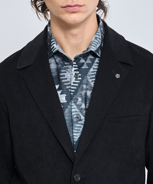 ABAHOUSE(アバハウス)の「綾スウェード ストレッチ ジャケット(テーラードジャケット・メンズ・ブラック/ブラウン・46/48/50)」の6枚目の写真