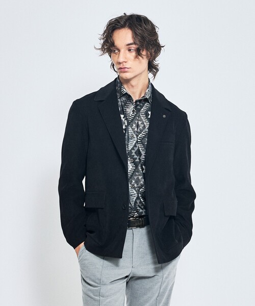 ABAHOUSE(アバハウス)の「綾スウェード ストレッチ ジャケット(テーラードジャケット・メンズ・ブラック/ブラウン・46/48/50)」の13枚目の写真
