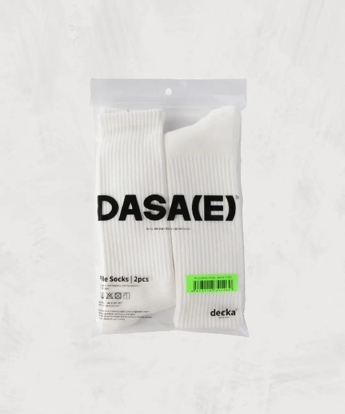 decka Quality socks（デカクオリティソックス）の「decka Quality socks/デカ クォリティソックス/Pile Socks_2pcs（ソックス/靴下・メンズ・ホワイト・2）」の4枚目の写真