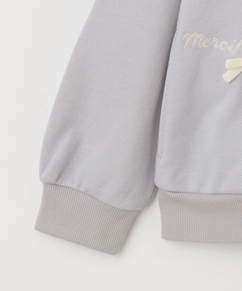 KP(ケーピー)の「ラメ裏毛 パーカ(パーカー・キッズ・アイボリー/ラベンダー・120cm/130cm/140cm/150cm/160cm)」の7枚目の写真