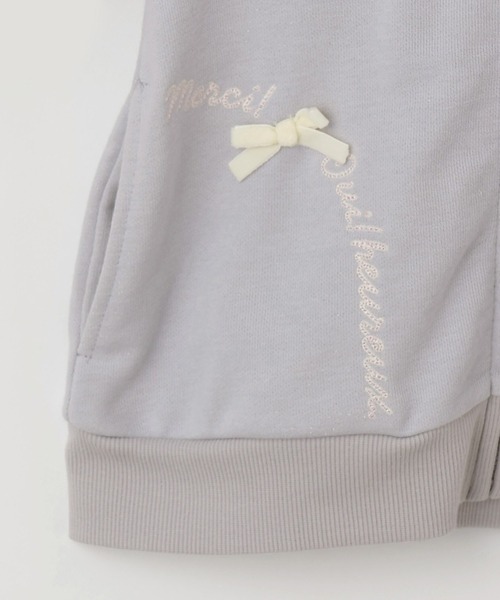 KP(ケーピー)の「ラメ裏毛 パーカ(パーカー・キッズ・アイボリー/ラベンダー・120cm/130cm/140cm/150cm/160cm)」の8枚目の写真