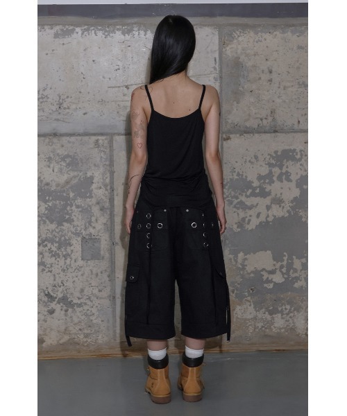 FANCY CLUB（ファンシークラブ）の「A'GEM/9 × .kom 『FANCY CLUB/ファンシークラブ』 2-WAY STRAP SLEEVELESS/2WAY ストラップ キャミソール（キャミソール・レディース・ブラック・FREE）」の6枚目の写真