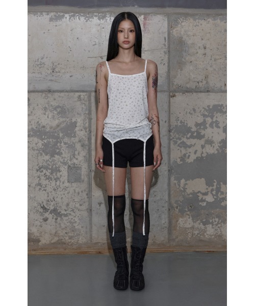 FANCY CLUB（ファンシークラブ）の「A'GEM/9 × .kom 『FANCY CLUB/ファンシークラブ』 2-WAY STRAP SLEEVELESS/2WAY ストラップ キャミソール（キャミソール・レディース・ブラック・FREE）」の10枚目の写真