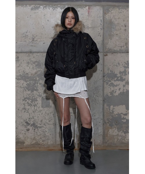 FANCY CLUB（ファンシークラブ）の「A'GEM/9 × .kom 『FANCY CLUB/ファンシークラブ』 2-WAY STRAP SLEEVELESS/2WAY ストラップ キャミソール（キャミソール・レディース・ブラック・FREE）」の11枚目の写真