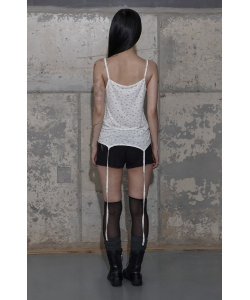 FANCY CLUB（ファンシークラブ）の「A'GEM/9 × .kom 『FANCY CLUB/ファンシークラブ』 2-WAY STRAP SLEEVELESS/2WAY ストラップ キャミソール（キャミソール・レディース・ブラック・FREE）」の12枚目の写真