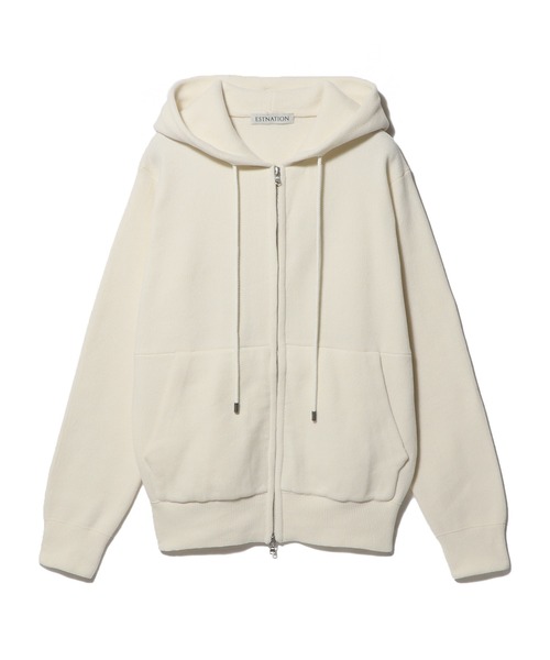 ESTNATION（エストネーション）の「ESTNATION / カシミヤタッチ ジップアップパーカー（パーカー・メンズ・ダークブラウン/オフホワイト/グレー・MEDIUM/X-LARGE/LARGE）」の16枚目の写真