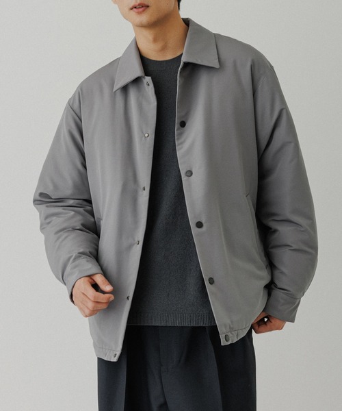 ADAM ET ROPE'（アダムエロペ）の「【ACT】NIKKE ダウン コーチジャケット（ブルゾン・メンズ・ブラック/グレー・L/M）」の4枚目の写真