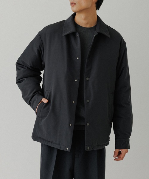 ADAM ET ROPE'（アダムエロペ）の「【ACT】NIKKE ダウン コーチジャケット（ブルゾン・メンズ・ブラック/グレー・L/M）」の3枚目の写真