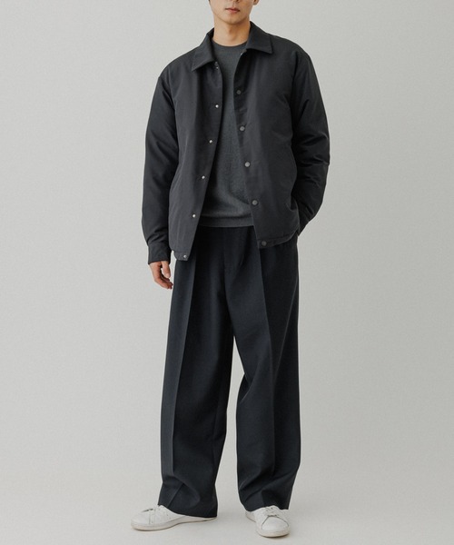 ADAM ET ROPE'（アダムエロペ）の「【ACT】NIKKE ダウン コーチジャケット（ブルゾン・メンズ・ブラック/グレー・L/M）」の5枚目の写真