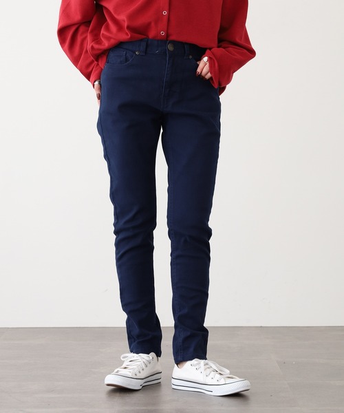 OMNES（オムネス）の「OMNES Another Edition 製品洗い365ツイルスキニーパンツ（その他パンツ・レディース・ブラック/カーキ/ベージュ/ネイビー/チャコール/インディゴブルー/グレー/レンガ・2/1/7）」の6枚目の写真