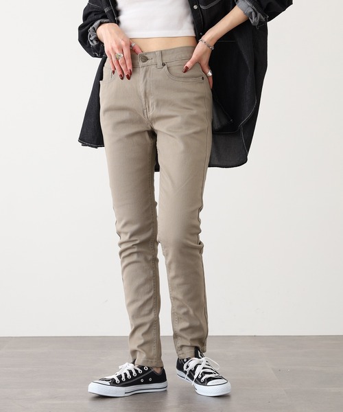 OMNES（オムネス）の「OMNES Another Edition 製品洗い365ツイルスキニーパンツ（その他パンツ・レディース・ブラック/カーキ/ベージュ/ネイビー/チャコール/インディゴブルー/グレー/レンガ・2/1/7）」の5枚目の写真