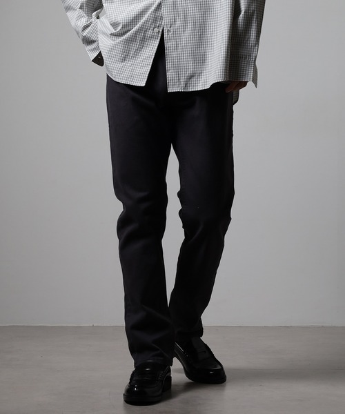 OMNES（オムネス）の「OMNES Another Edition 製品洗い365ツイルスキニーパンツ（その他パンツ・レディース・ブラック/カーキ/ベージュ/ネイビー/チャコール/インディゴブルー/グレー/レンガ・2/1/7）」の4枚目の写真