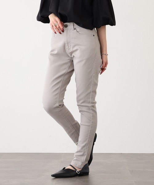 OMNES（オムネス）の「OMNES Another Edition 製品洗い365ツイルスキニーパンツ（その他パンツ・レディース・ブラック/カーキ/ベージュ/ネイビー/チャコール/インディゴブルー/グレー/レンガ・2/1/7）」の10枚目の写真