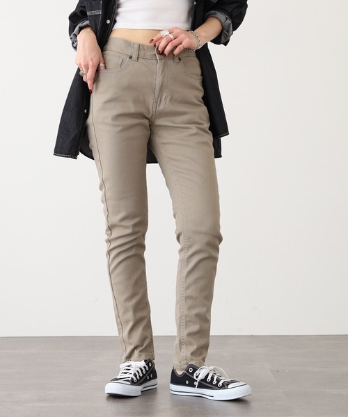 OMNES（オムネス）の「OMNES Another Edition 製品洗い365ツイルスキニーパンツ（その他パンツ・レディース・ブラック/カーキ/ベージュ/ネイビー/チャコール/インディゴブルー/グレー/レンガ・2/1/7）」の21枚目の写真