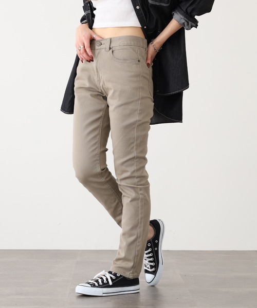 OMNES（オムネス）の「OMNES Another Edition 製品洗い365ツイルスキニーパンツ（その他パンツ・レディース・ブラック/カーキ/ベージュ/ネイビー/チャコール/インディゴブルー/グレー/レンガ・2/1/7）」の22枚目の写真