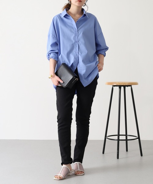 OMNES(オムネス)の「OMNES Another Edition 製品洗い365ツイルスキニーパンツ(その他パンツ・レディース・ブラック/カーキ/ベージュ/ネイビー/チャコール/インディゴブルー/グレー/レンガ/ネイビー系/ホワイト/ワンウォッシュ・2/1/7/4/3/000/6/5)」の16枚目の写真