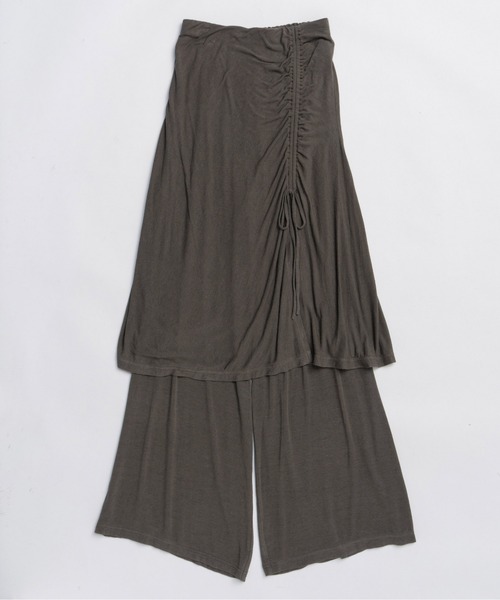 MAISON SPECIAL(メゾンスペシャル)の「Angle Wool Skirt Pants / アングルウールスカートパンツ(その他パンツ・レディース・ブラック/チャコールグレー/ピンク・38/36)」の10枚目の写真