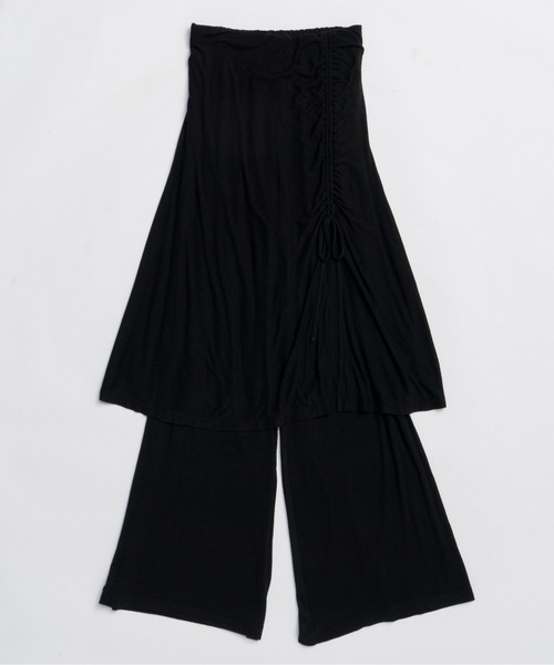 MAISON SPECIAL(メゾンスペシャル)の「Angle Wool Skirt Pants / アングルウールスカートパンツ(その他パンツ・レディース・ブラック/チャコールグレー/ピンク・38/36)」の11枚目の写真