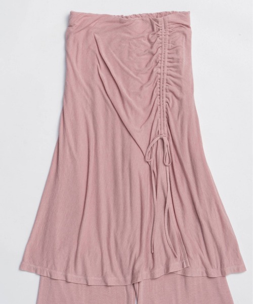 MAISON SPECIAL(メゾンスペシャル)の「Angle Wool Skirt Pants / アングルウールスカートパンツ(その他パンツ・レディース・ブラック/チャコールグレー/ピンク・38/36)」の15枚目の写真
